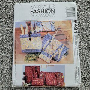 McCalls Fashion Accessories Uncut Pattern #P491